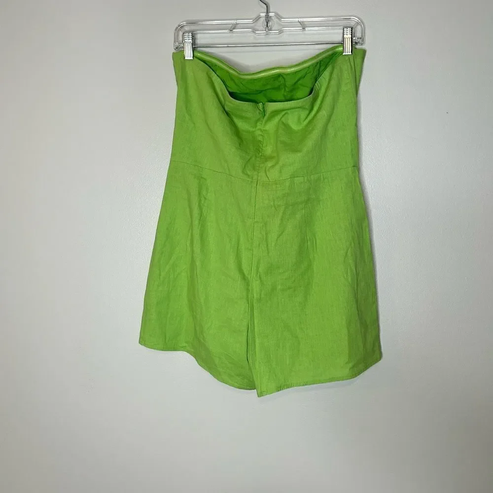 Urban Outfitters Strapless Tie Front Romper